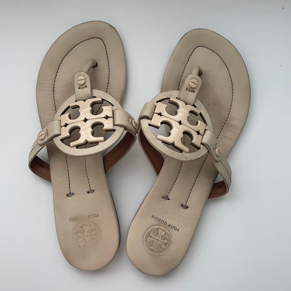 Tory Burch Miller Sandals in Cream